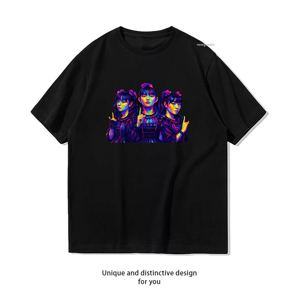 Baby Metal Vintage Music Tshirt Woman Man Summer Cotton Graphic T Shirts Adult Casual Breathable Outdoors Shortsleev Classic