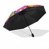 1pc Hello Kitty Mushroom Automatic Opening/Closing Umbrella - Portable Three-Fold Design, 8-Bone Iron Frame Outdoor Umbrella, Perfect Gift for Fans, T