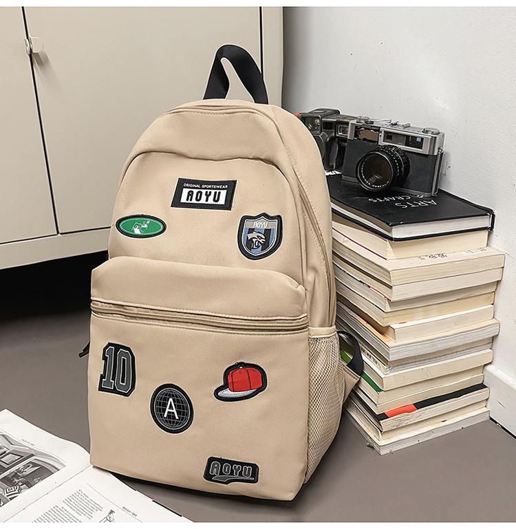 High Value Trendy Cool College Style Backpack Couple Junior High School Students Lightweight Large Capacity Backpack