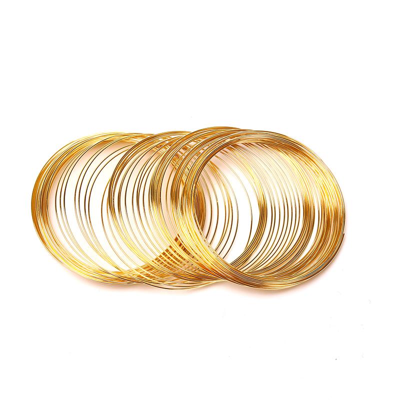 100 кругов 0,6 мм стальная проволока памяти для изготовления ювелирных изделий из бисера браслета