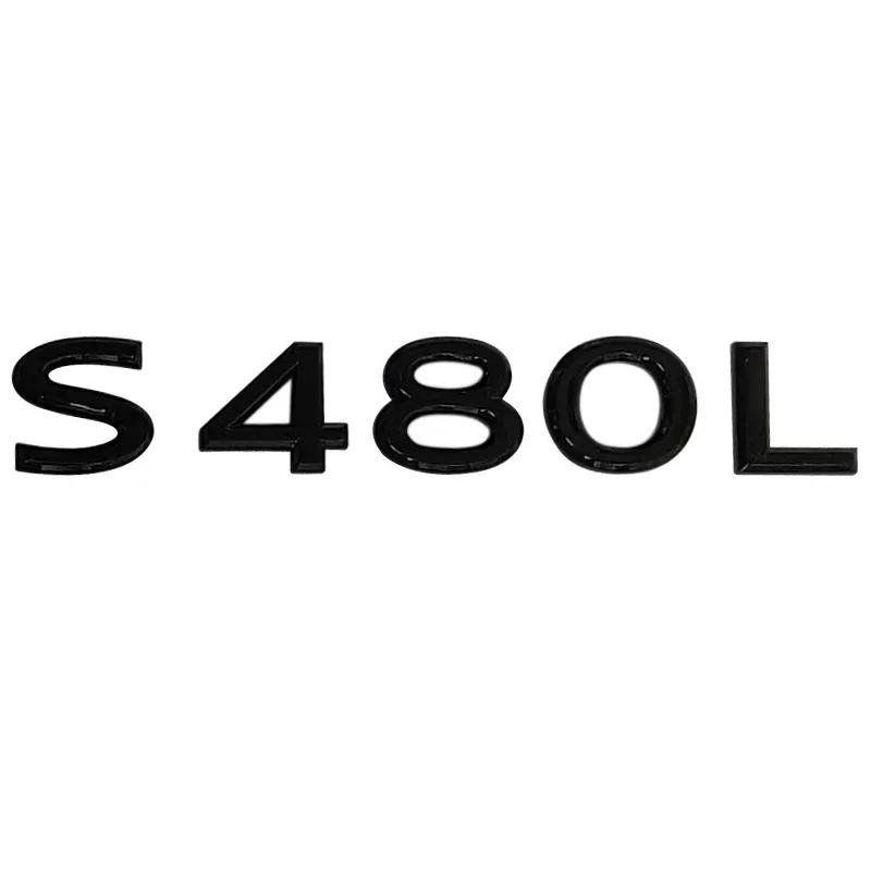 ABS Car Body Side Emblem Sticker Trunk Badge Decals for Mercedes Benz Maybach S400L S450L S480L S500L S580L S600L S680L Exterior AX1