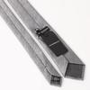 EMPORIO ARMANI Tie AR001 and Gray Silver Gray X Black White, Silver, (AR001-11 PH00800041) [Used]