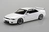 Аошима Бунка Кёзай (АОСИМА) Ракупла Снап Кит №. 21CU-WE Nissan R33 Skyline GT-R Кастомные диски (белый) Пластиковая модель в масштабе 1/32