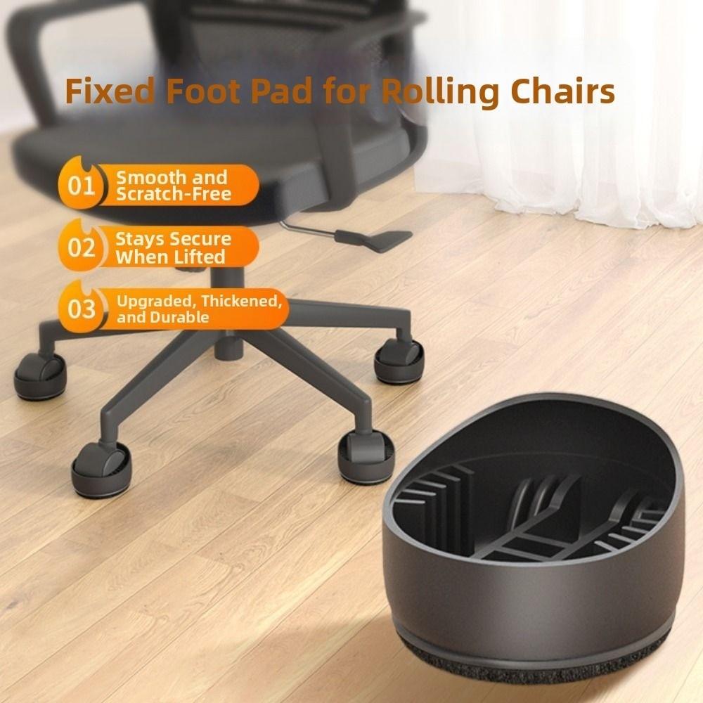 5Pcs Silicone Furniture Wheel Caster Floor Protector Chair Wheels Stopper  Office Chair
