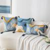 Morandi Color Tufted Pillow Case Ins Style Printed Tassel Pillow Living Room Sofa Cushion Cover Simple Waist Pillow