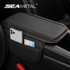 Car Armrest Cover Height Pad With Side Storage Bags Automotive Armrest Arm Support Cushion Protective Pad for Car Interior