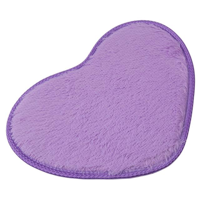 30*40cm Love Heart Shaped Doormat Non-Slip Soft Microfiber Fluffy Bathroom Floor Area Rug For Bedroom Mat Carpets Living Room