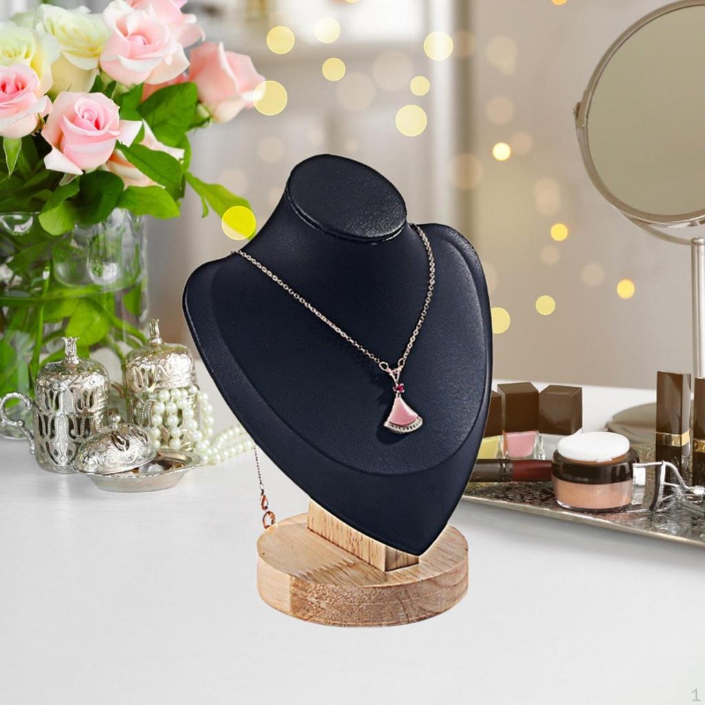 Jewelry Display Bust Stand for Necklaces, Retail Store Countertop Holder