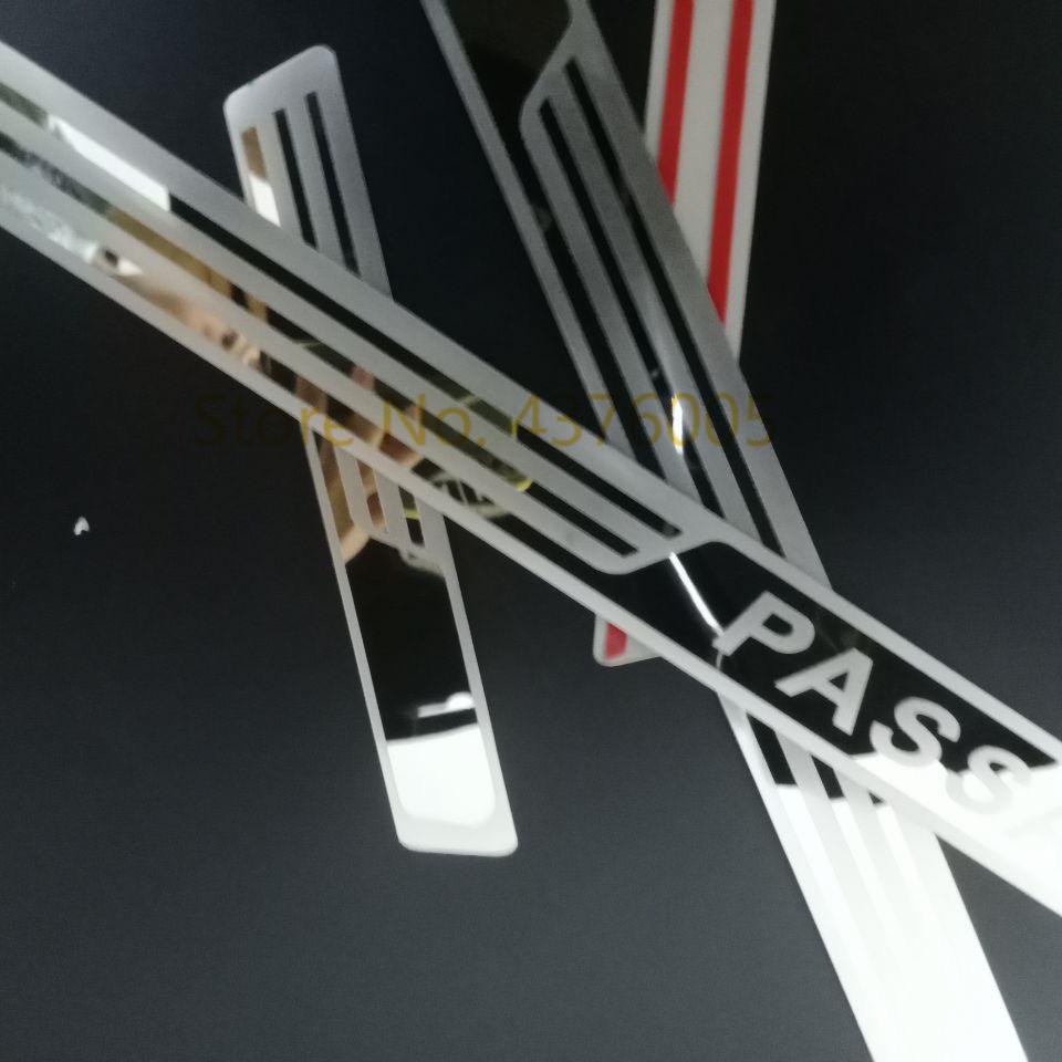 Для VW Volkswagen Passat B5 B6 B7 2003-накладки на пороги педали двери автомобиля, хромированный стиль из нержавеющей стали