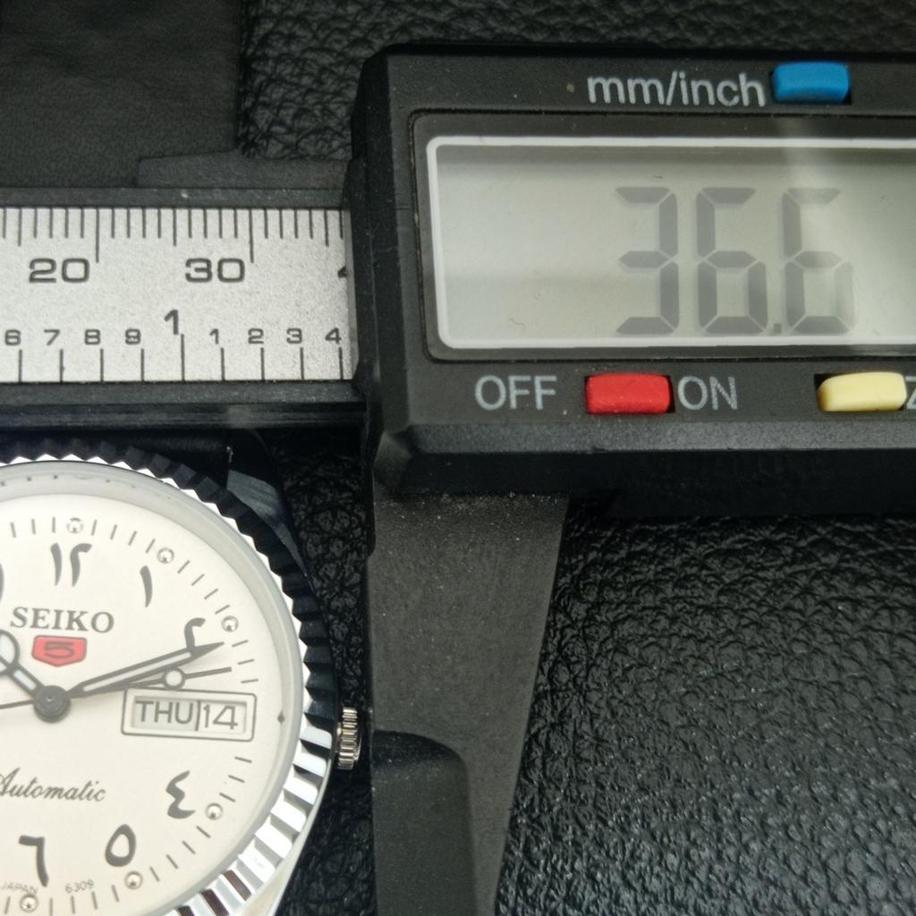ОТРЕМОНТИРОВАННЫЕ СЕЙКО 5 АВТОМАТИЧЕСКИЕ 6309A ВИНТАЖНЫЕ ЯПОНСКИЕ МУЖСКИЕ БЕЛЫЕ ЧАСЫ a442481-1