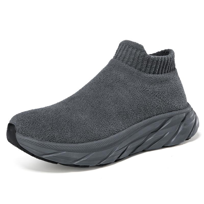 Осенне-зимние замшевые кроссовки мужские и женские бархатные туфли на платформе повседневные пара теплые хлопковые ботинки короткие ботинки в наличии