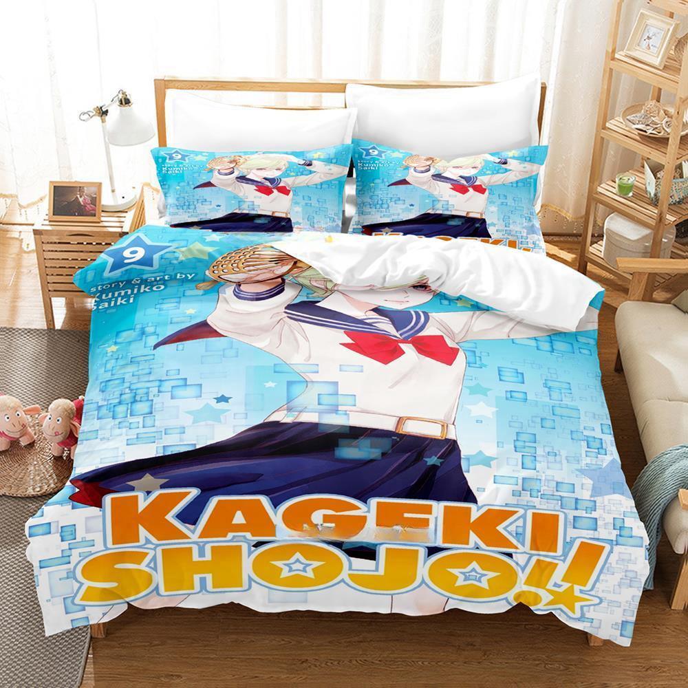 Kageki Shojo Аниме Комплект постельного белья Односпальный Twin Full Queen King Размер 3D Печать Пододеяльник Комплект простыней