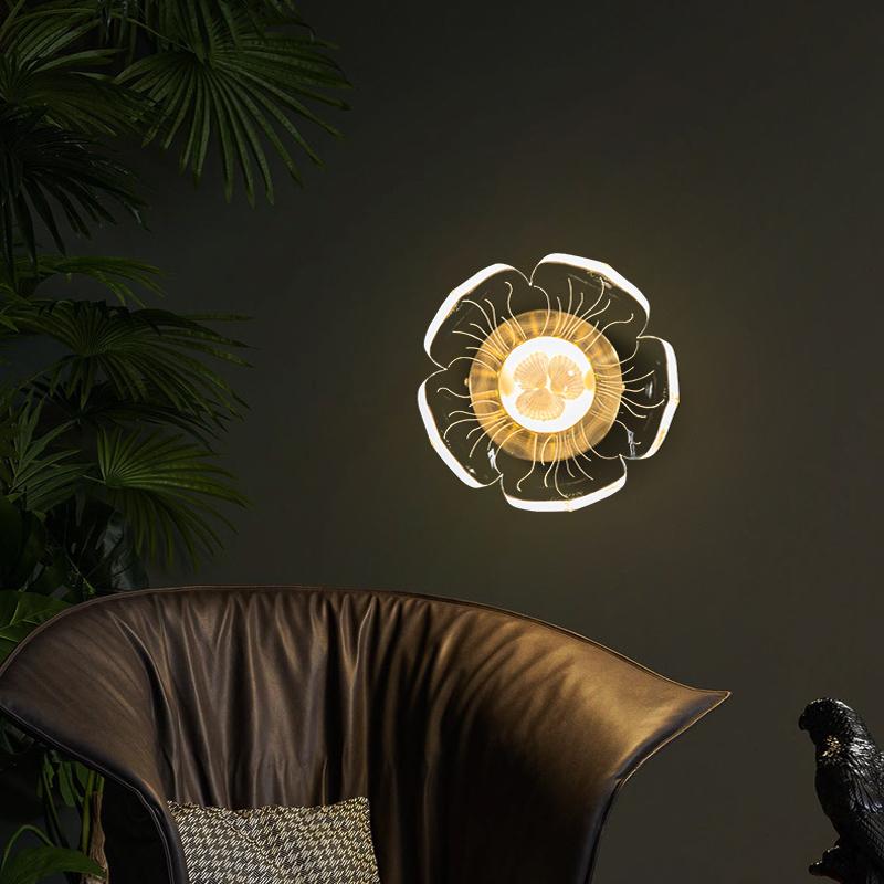 Современный роскошный настенный светильник, дизайнерский креативный фон, настенный светильник, модель комнаты, гостиничного номера, спальни, лампы