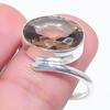 Natural Smoky Topaz Gemstone 925 Sterling Silver Jewelry Ring Size 7 P9T16