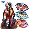 90cm Large Square Scarf For Spring And Summer Fashion, Versatile And Stylish, Printed Silk Scarf For Women'S Decoration, Paired With Shawl Scarf