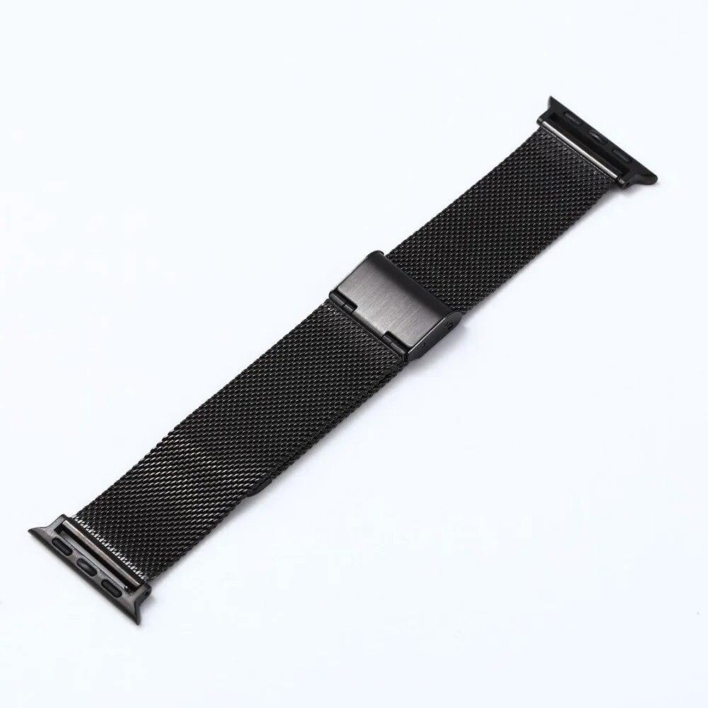 Wrist Strap For Apple Watch Band 45mm 44mm 42mm Metal Correa 38mm 40mm 42mm Stainless Steel Bracelet Iwatch Serie 7 6 SE 5 4 3