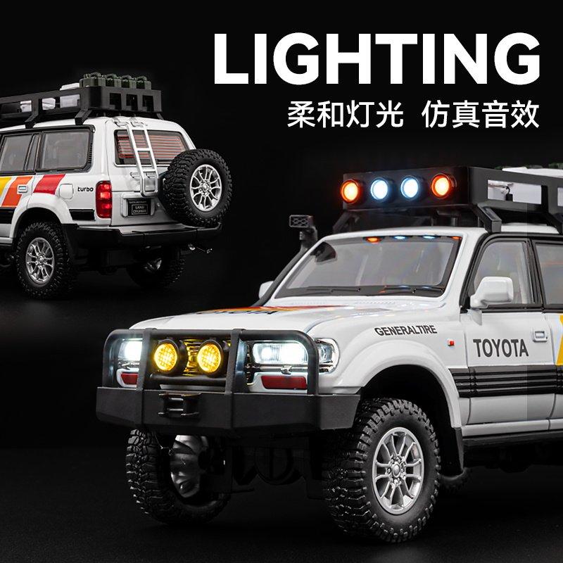 1:24 Toyota Land Cruiser LC80 FJ LC250 Tacoma Tundra Внедорожник SUV Металлический Литой Модель Автомобиля Домашние Модные Украшения Коллекция