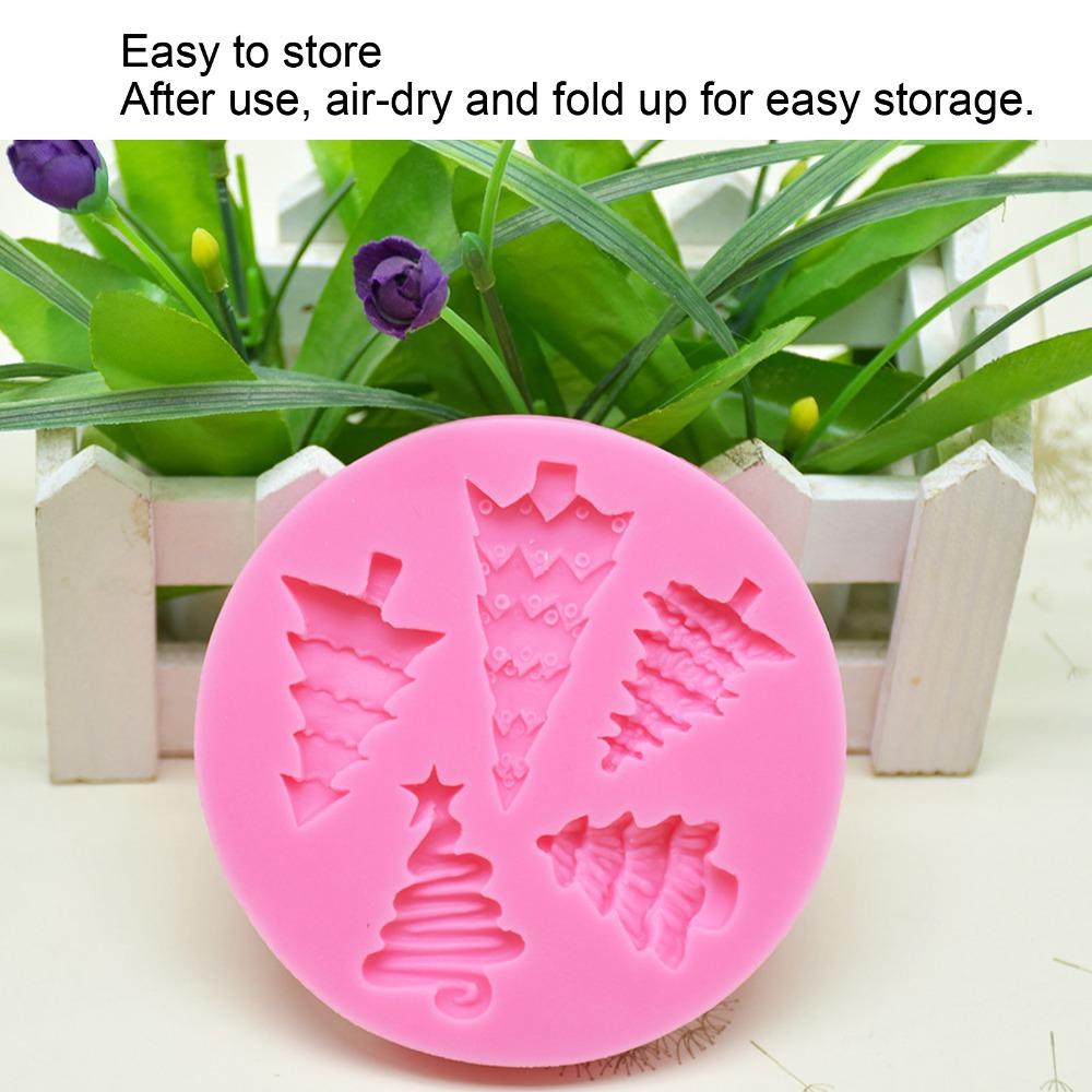 Round Shape Silicone Fondant Mold Tree Cavities Chocolate Baking Mold Cake Decoration