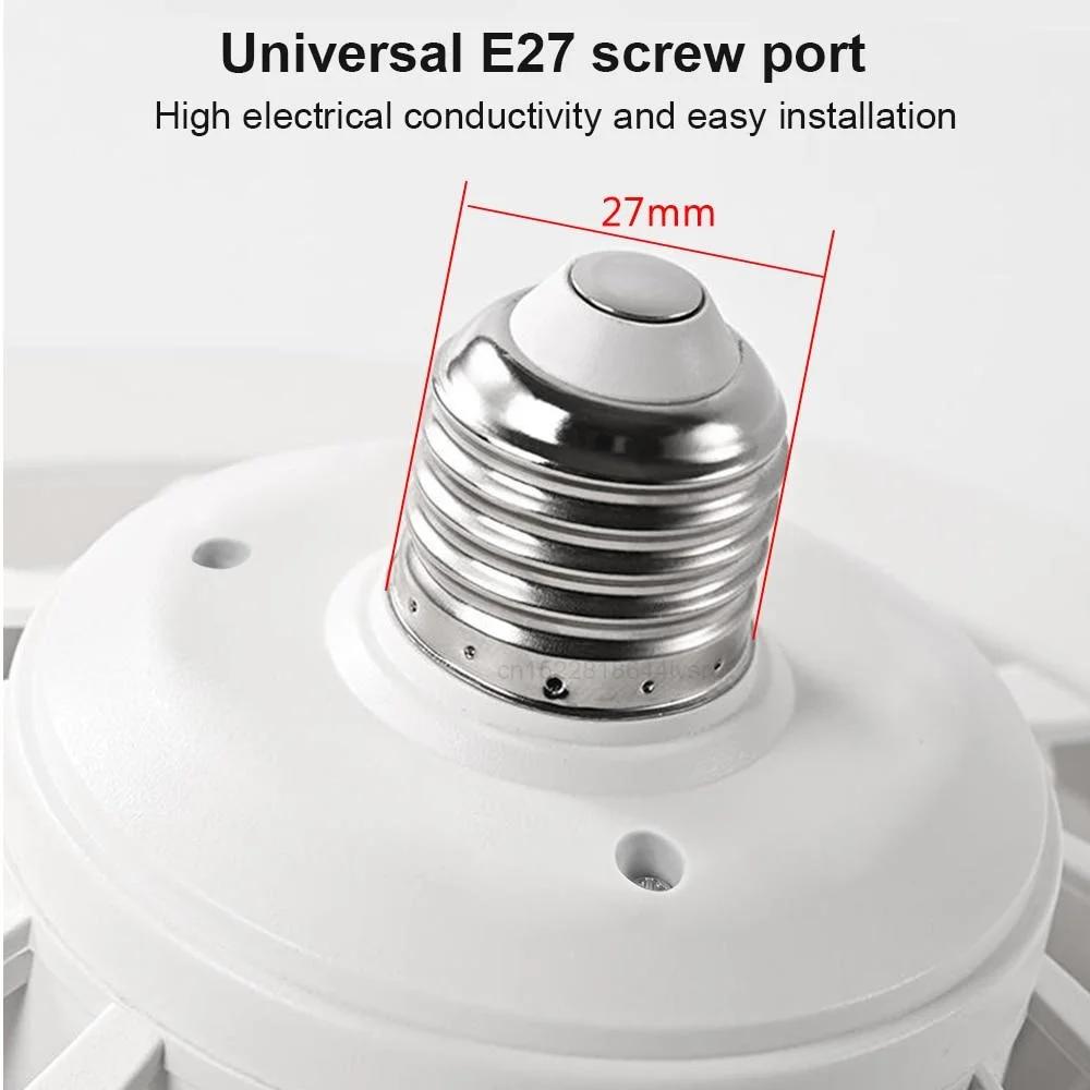 Ceiling Fan with Remote Control LED Light Universal Intelligent Silent Conversion Base Living Bedroom Refrigeration Supplies