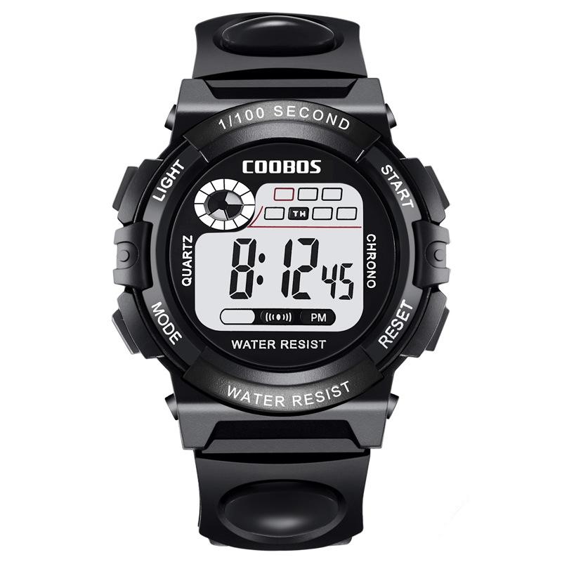 COOBOS Children Watch Sports Digital Watch for Kids Boys Girls Student 30M Waterproof Multifunctional LED Wristwatch