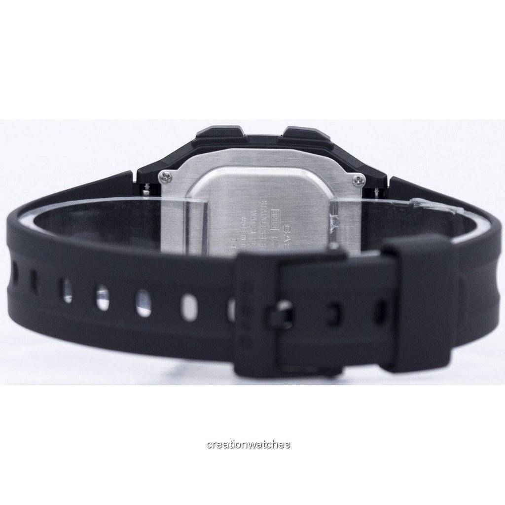 Casio Digital 5 Alarms Dual Time Illuminator F-201WA-1ADF F201WA-1ADF Mens Watch