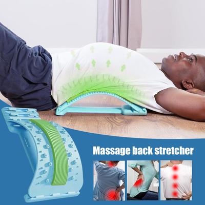 Массажер-растяжка для спины, регулируемая доска для облегчения спины с 3 уровнями, устройство для облегчения спины, массажер для спины при сколиозе, декомпрессия позвоночника