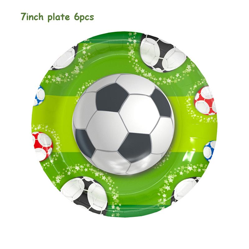 Золотой Мир Футбол Футбол Дети День Рождения Украшения Тарелки Соломенные Гирлянды Сумка для трофеев Скатерть Футбольная Вечеринка Товары