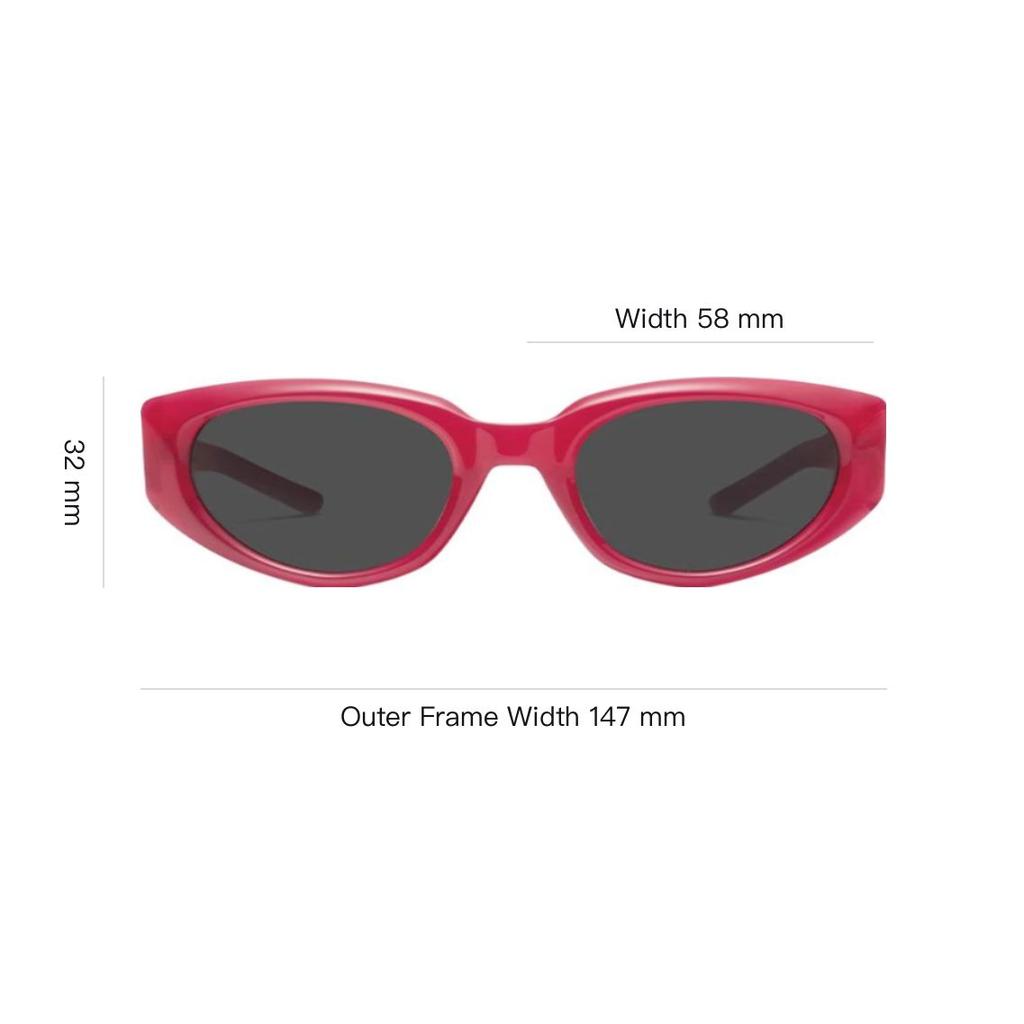 Gentle Monster Logo Lens Cat Eye Sunglasses Unisex sunglasses Red MONTARC6