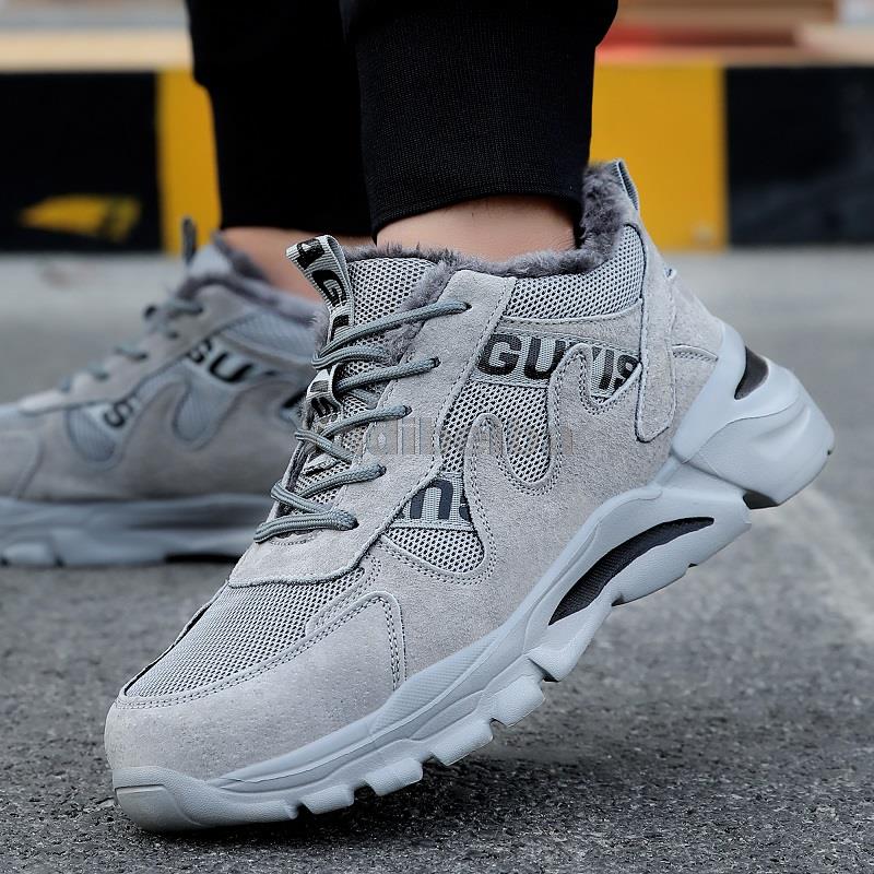 Защитные ботинки Мужская зимняя рабочая обувь Защитная обувь с защитой от ударов Прочная защитная обувь с защитой от проколов Мужская обувь со стальным носком