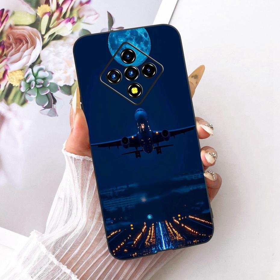 Модный крутой чехол для Infinix Zero8 Zero8i Мягкий черный силиконовый ТПУ задняя крышка для Infinix Zero 8 8i X687B X687 Чехлы для телефона