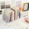 Desktop Four Grid Bookshelf Student Book Storage Bookshelf For Office Documents File Bag For Books Stationery Organize Supplies