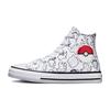 Детские кроссовки Pokemon x Chuck Taylor All Star High PS Poke Ball, белый, черный, университетский красный A01230C