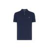 Polo Solid Logo Embroidered Short Sleeve Polo Shirt Men Tops Navy-Blue 710666998-001