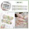 24pcs/set Press On Nails A Variety of Handmade Nail Art Butterfly Flower Wear Finished Nail Stickers Large Diamond Glitter Nail Stickers