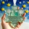 Snowflake-Shaped Sea Glass Friendship Decor Handcrafted Sea Glass Art Friendship Keepsake for Best Friends Coastal Snowflake Ornament for Winter