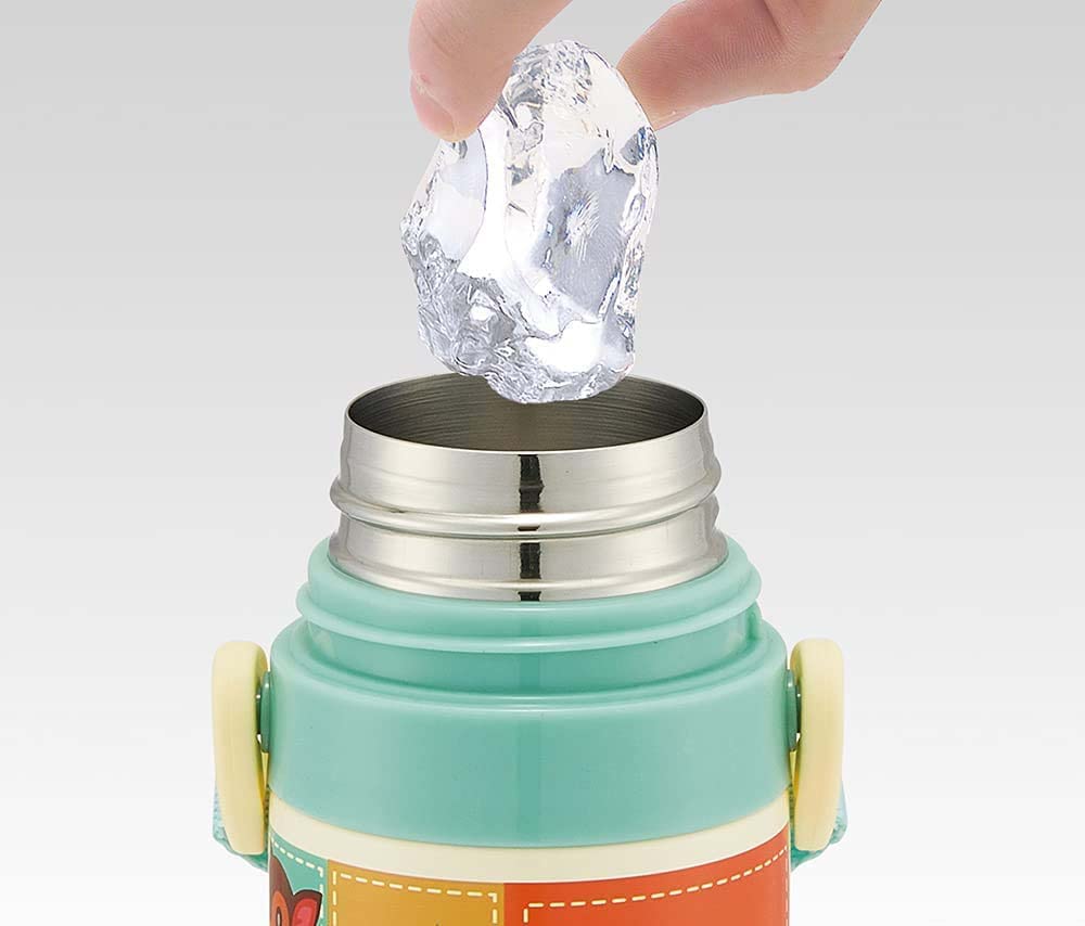 Skater Бутылка для воды из нержавеющей стали для питья прямо 470 мл Animal Crossing, безопасная для детей, легкий тип, девчачья, крутая бутылка для воды, спортивная бутылка, милая