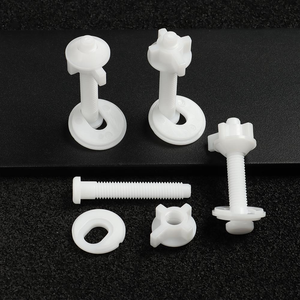 1Pair Hardware Easy Installation Repair Tools Bolts Bathroom Nut Fixing Screws Toilet Seat Hinges