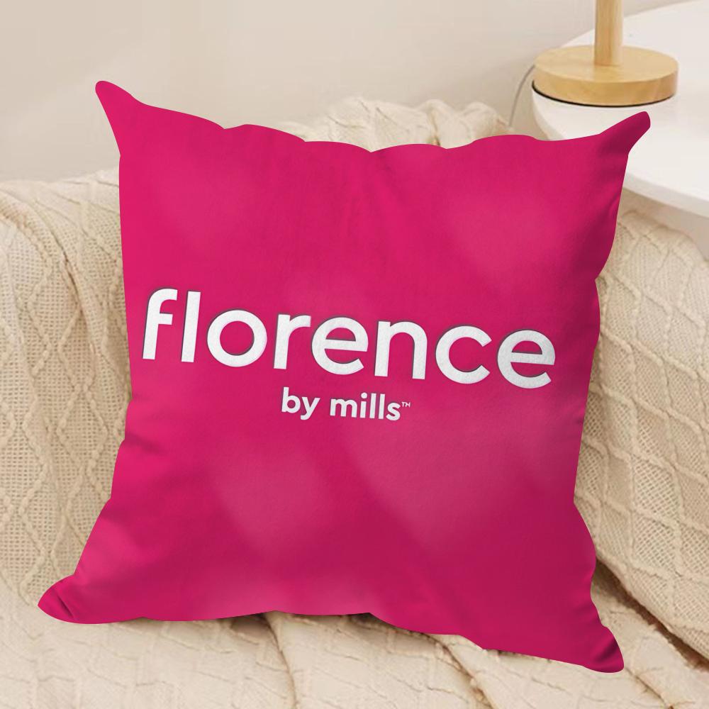 Fashion FFlorence By mMills Cushion Cover Short plush Doublesided Print Square Throw Pillow Covers Sofa Home Cushion Decor