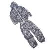 Snow Wild Camouflage Ghillie Suit 3D Leaf Jackets and Pants Set Clothes for Hunting