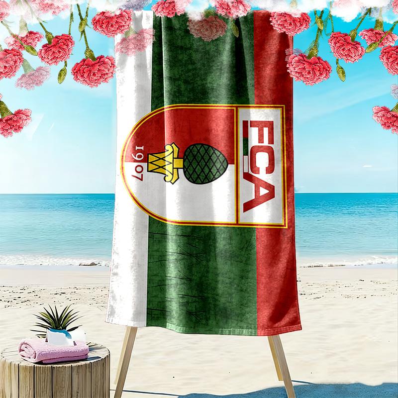 FC Augsburg Print Beach Towel, Large Soft Quick Dry Towel for Beach Camping Swimming