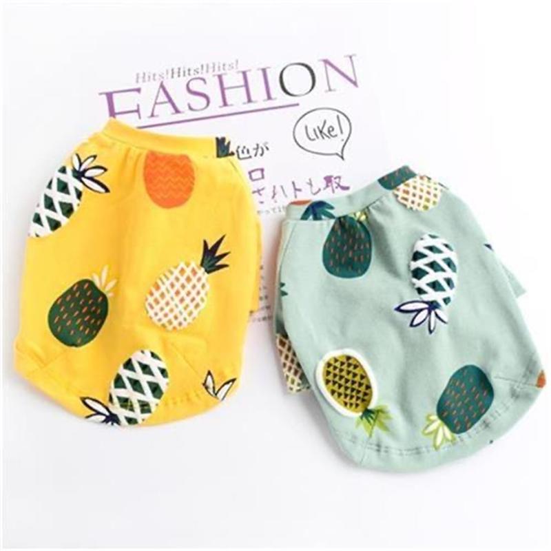 Sweet Print Sphynx Cat Vest T Shirt Summer Cotton Pet Clothes for Cats Gotas mascotas Clothing Katten Kedi Costume vetement chat