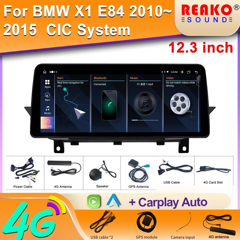 12,3-дюймовый Android автомобильный радиоприемник Carplay мультимедийный плеер для BMW X1 E84 GPS-навигация Авто Стерео Bluetooth DSP 4G WiFi
