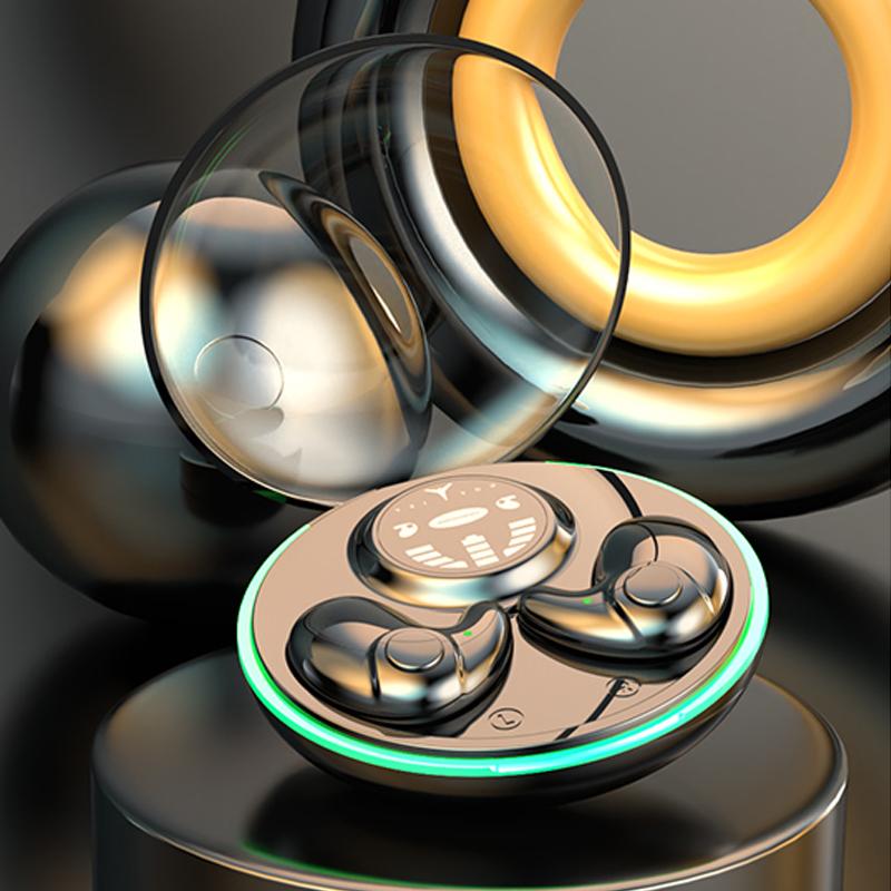 Мини-наушники для сна, невидимые наушники, беспроводные гарнитуры Bluetooth 5.3, водонепроницаемые скрытые наушники IPX5 для телефона