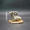Brass Antelope Goat Ornament Antique Pure Copper Study Paperweight Ruler Tea Pet Small Desktop Ornament