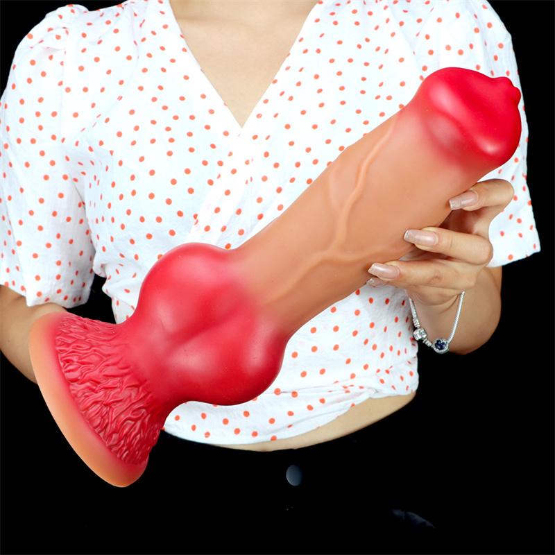 5 размеров XXL, реалистичный фаллоимитатор с большим узлом для собак, толстый пенис животных на присоске, большие фаллоимитаторы, анальная пробка, огромные секс-игрушки для взрослых, мужчины, женщины