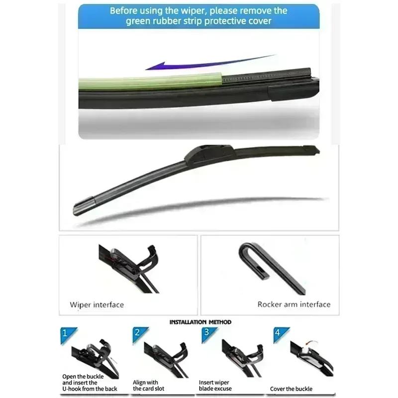 For Suzuki Swift 1995 - 2017 2014 2013 2012 2010 2009 2005 Hatchback Accessories Front Wiper Blade Windshield Windscreen Brushes