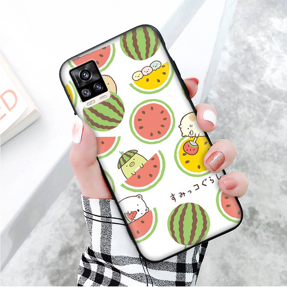 Черный чехол для Xiaomi Redmi 13C Note 9 iPhone XR 7 8 14 15 11 12 13 X XS Pro Max Samsung A25 S23 S24 FE Ultra Plus Sumikko gurashi