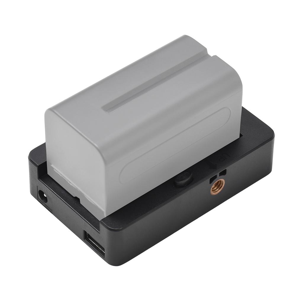 NP-F Battery Charger Battery Adapter Plate with Type-C Charging Port USB5V DC7.4V Outputs 1/4 Inch