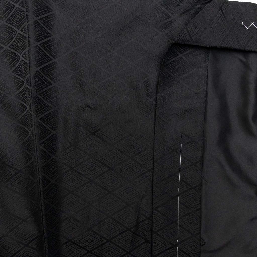 Комплект кимоно, который можно стирать [KYOETSU] Комплект, кимоно, 2 предмета (Длинное кимоно, хаори), Мужской (LL, Черный)