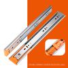 Metal Drawer Slides Three Section Drawer Guides Mute Cushion Buffer Load-Bearing Guide Rail Furniture Tool